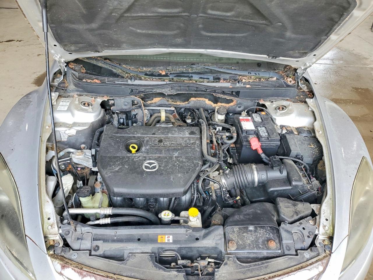 2012 Mazda 6 I Silver vin: 1YVHZ8CHXC5M08354