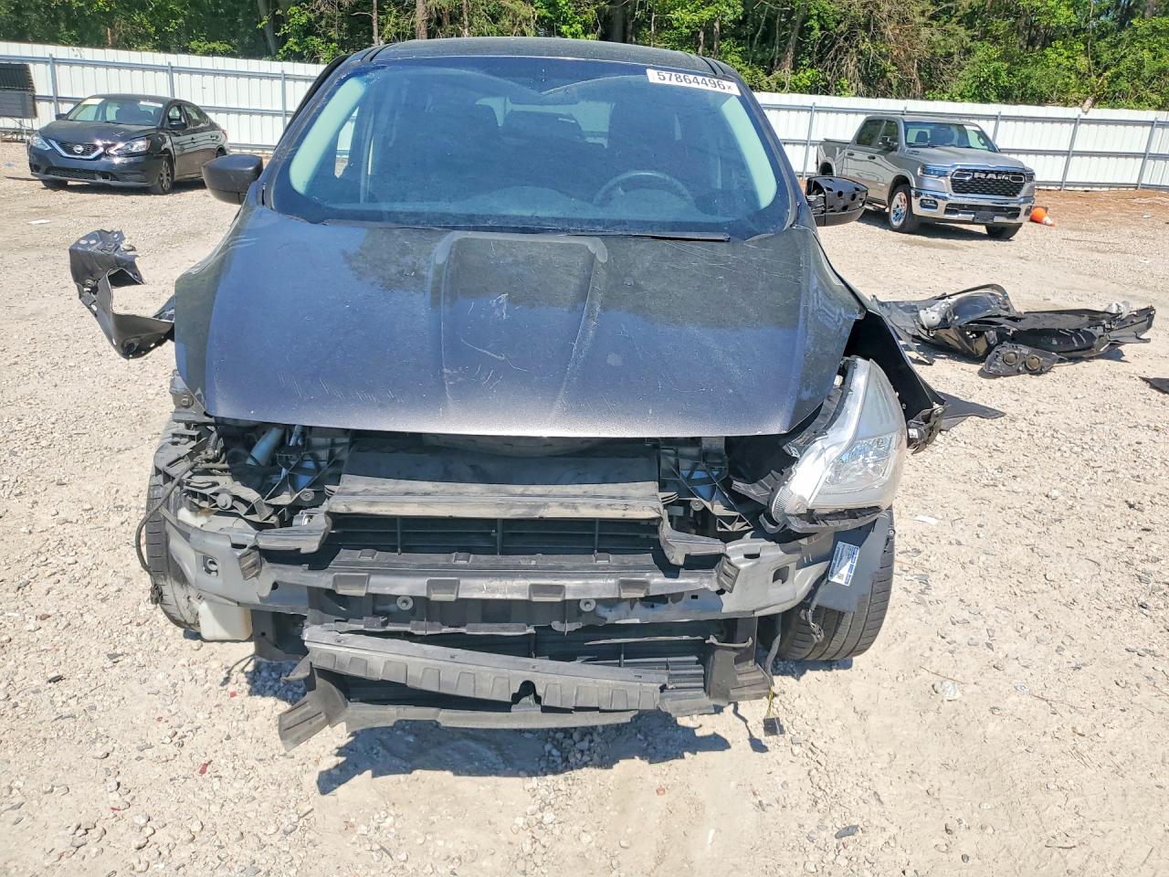 2015 Ford Escape S Gray vin: 1FMCU0F7XFUA74660