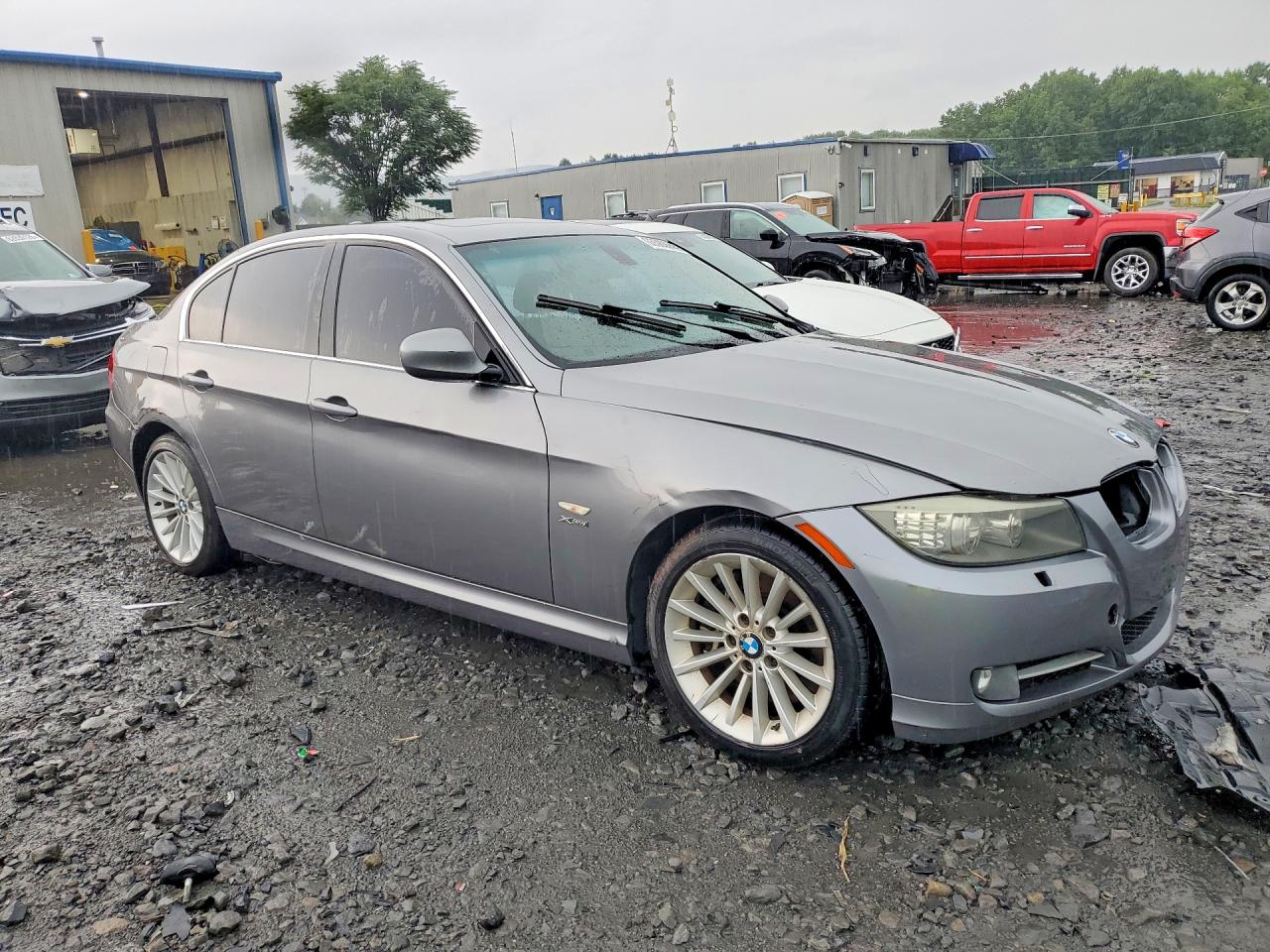 2010 Bmw 335 Xi Silver vin: WBAPL3C52AA408510