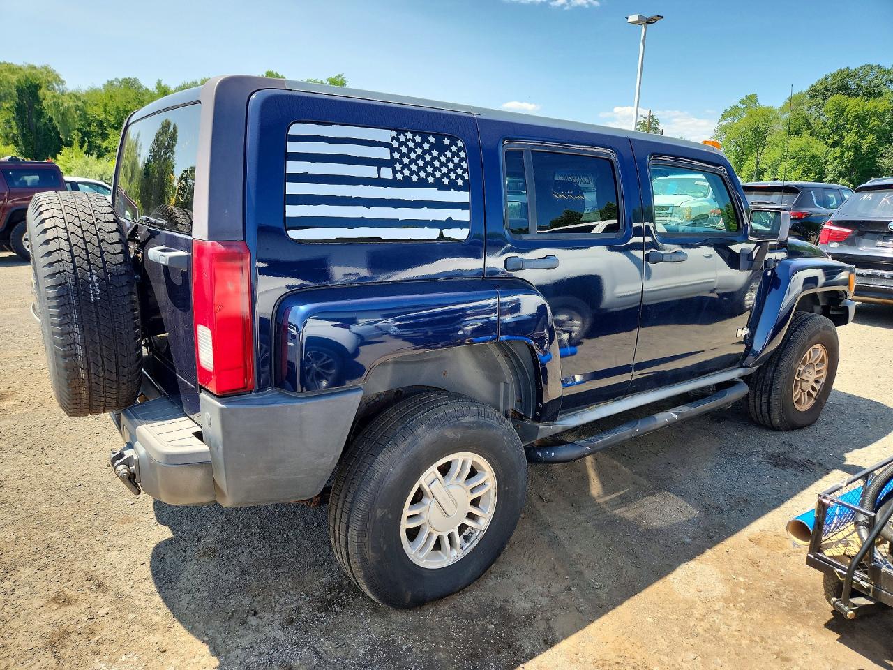 2007 Hummer H3 Синий vin: 5GTDN13E378172303