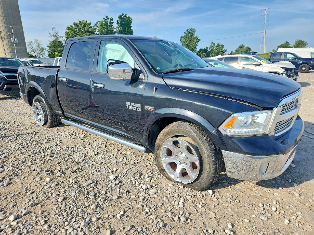 2015 Ram 1500 Laramie Black vin: 1C6RR7VT1FS707864