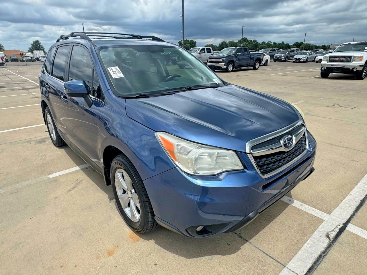 2014 Subaru Forester 2.5i Touring Синий vin: JF2SJAMC9EH502743