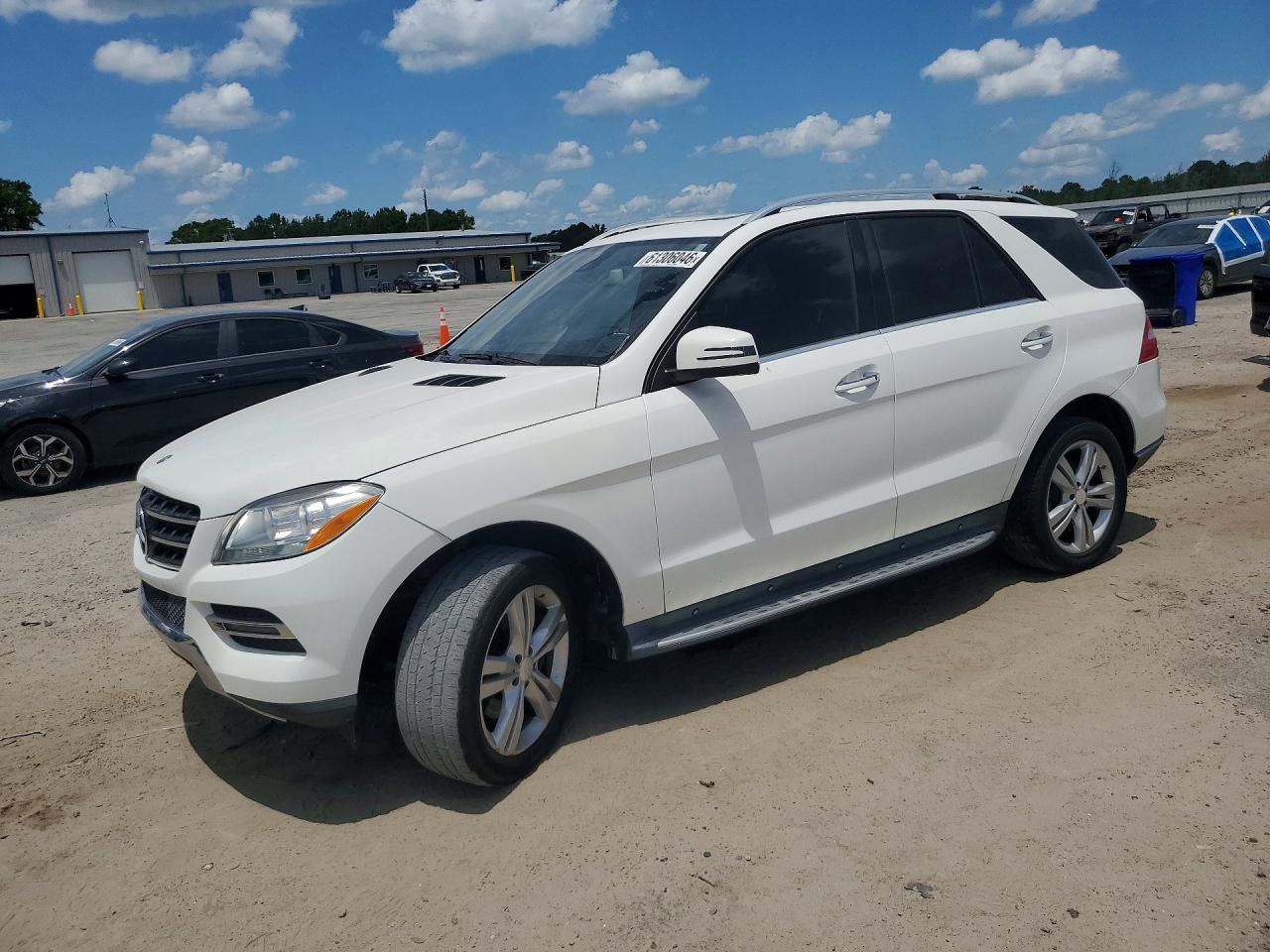 2014 Mercedes-benz Ml 350 White vin: 4JGDA5JB5EA288624