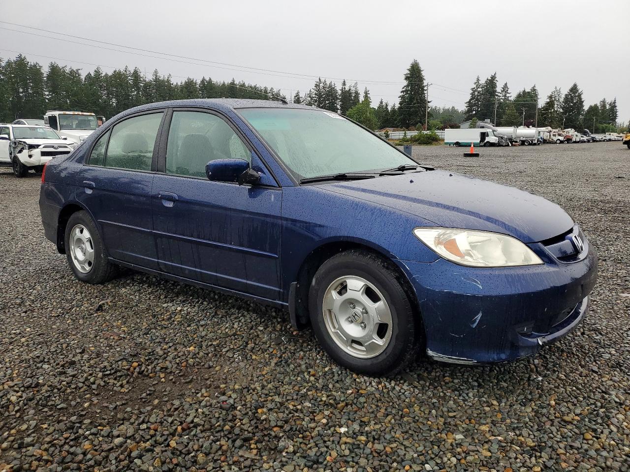 2005 Honda Civic Hybrid Blue vin: JHMES96645S025557