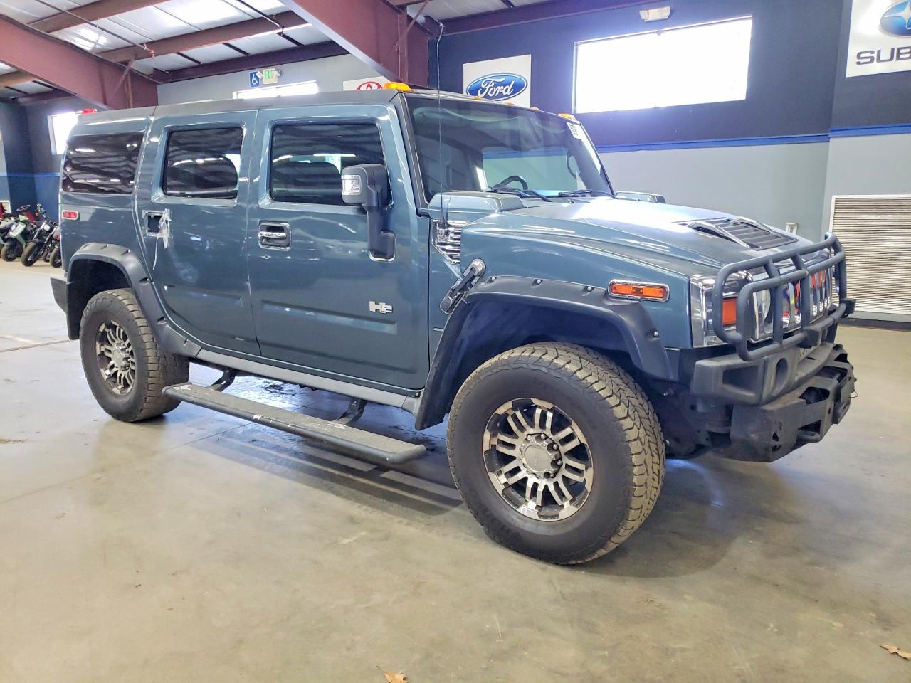 2005 Hummer H2 Blue vin: 5GRGN23U65H100699