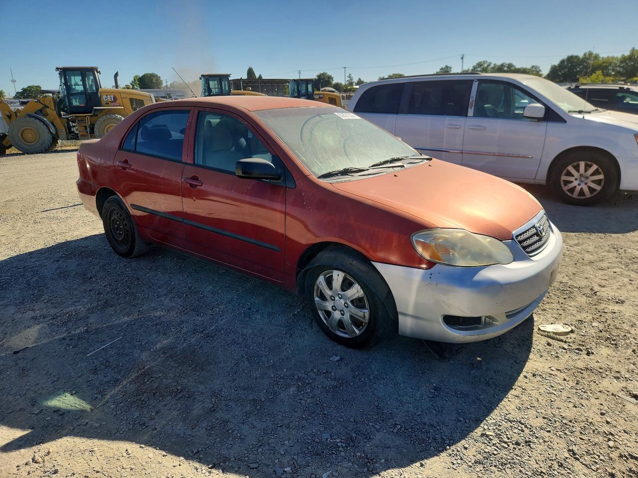 2005 Toyota Corolla Ce Red vin: JTDBR32E850053948