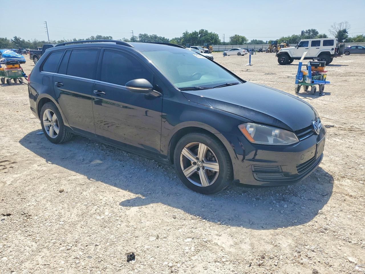 2015 Volkswagen Golf Sportwagen Tdi S Black vin: 3VWCA7AU3FM504484