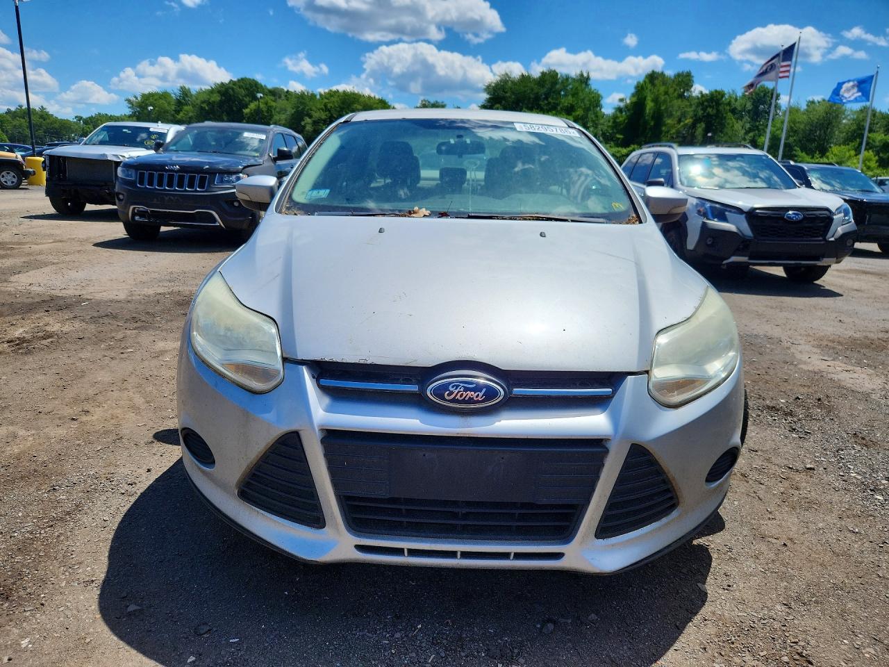 2014 Ford Focus Se Silver vin: 1FADP3F26EL304808