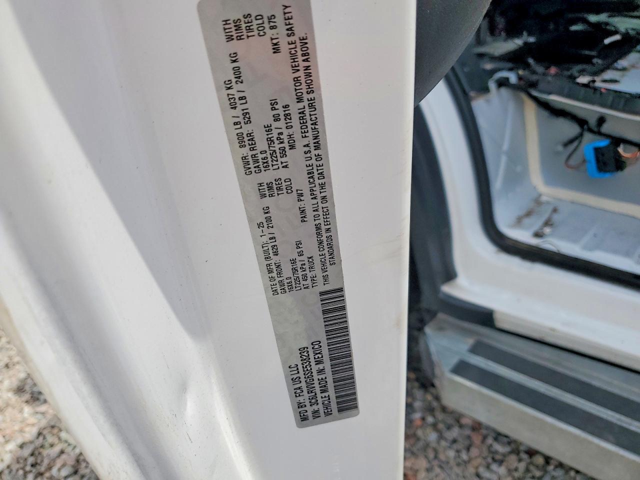 2025 Ram Promaster 2500 2500 Standard White vin: 3C6LRVVG6SE538239