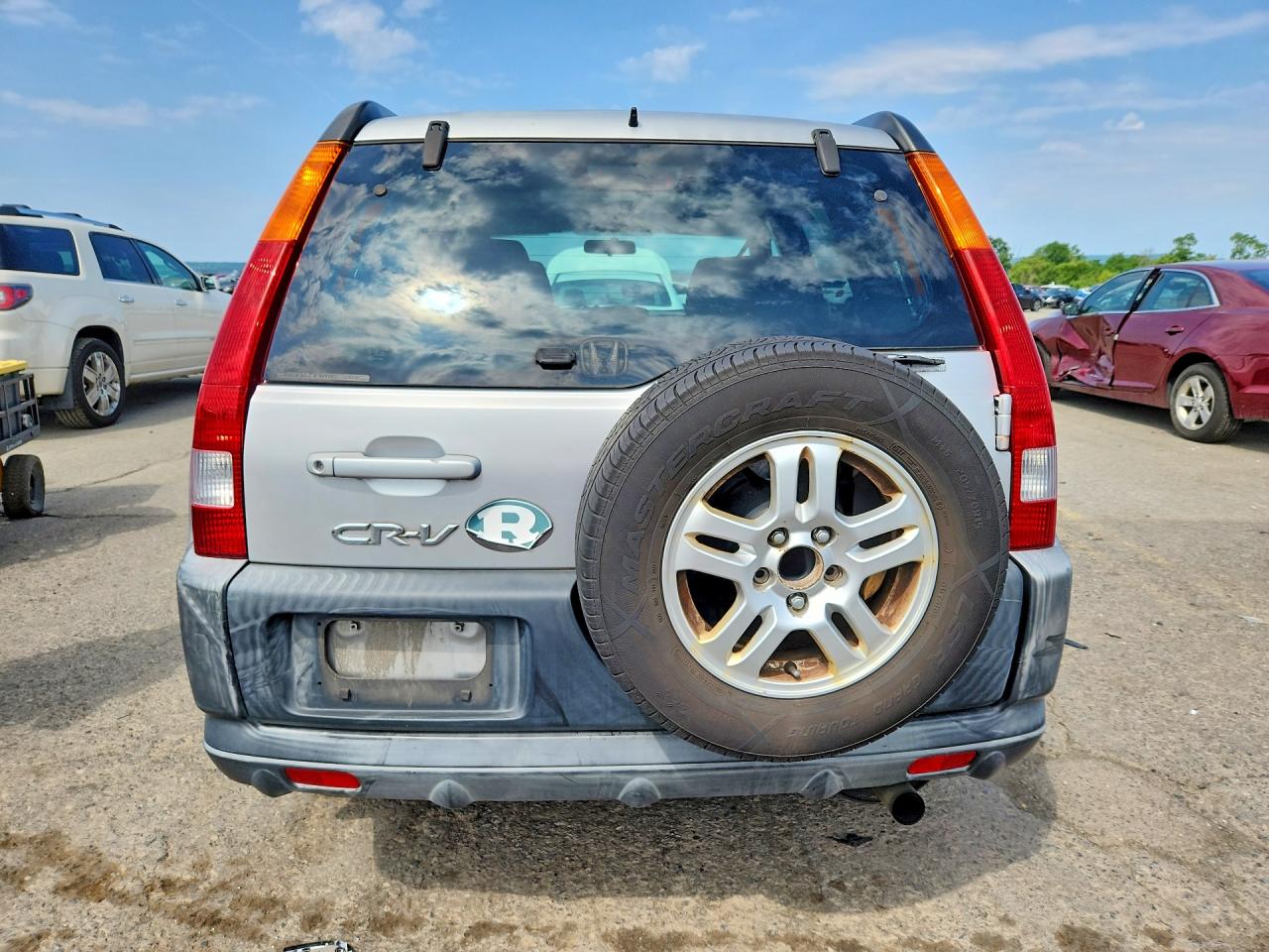 2002 Honda Cr-v Ex Silver vin: JHLRD788X2C047488