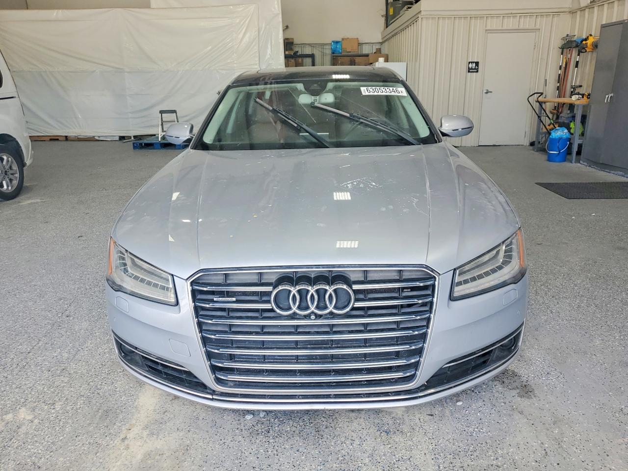 2015 Audi A8 L Quattro Silver vin: WAU32AFD0FN029353