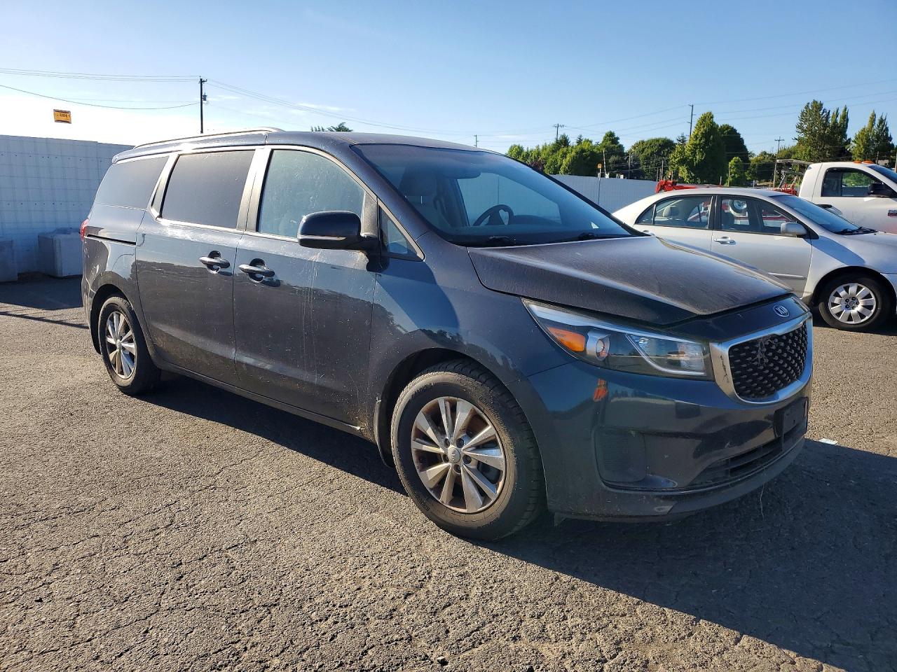 2015 Kia Sedona Lx Blue vin: KNDMB5C17F6050400