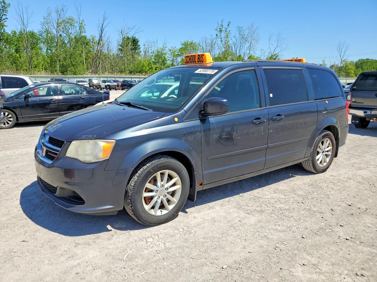 2014 Dodge Grand Caravan Sxt Blue vin: 2C4RDGCG1ER253211