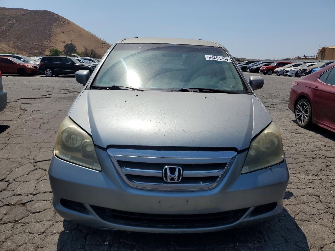 2005 Honda Odyssey Ex Gray vin: 5FNRL38475B080736
