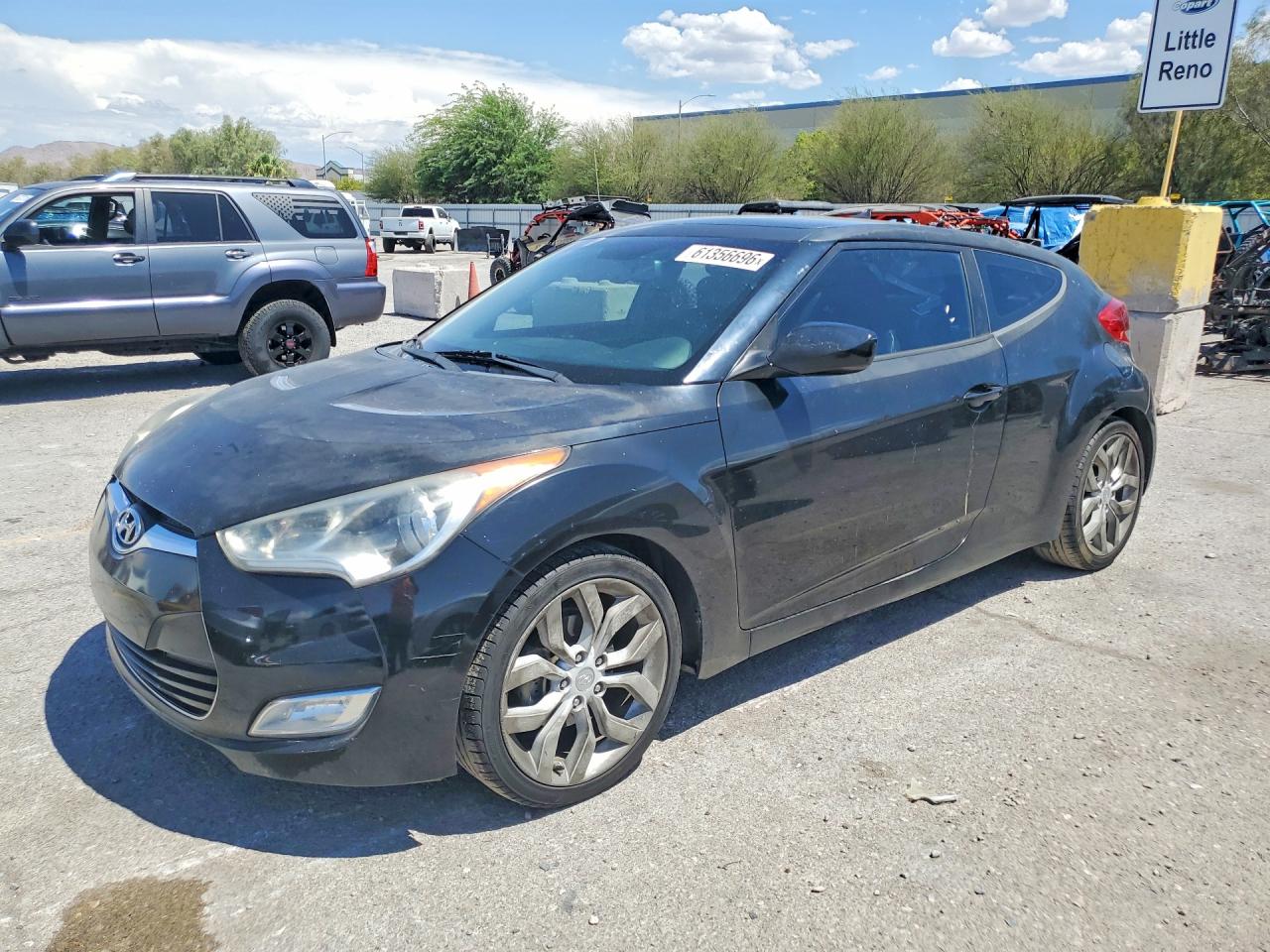 2013 Hyundai Veloster Base Black vin: KMHTC6AD1DU157247