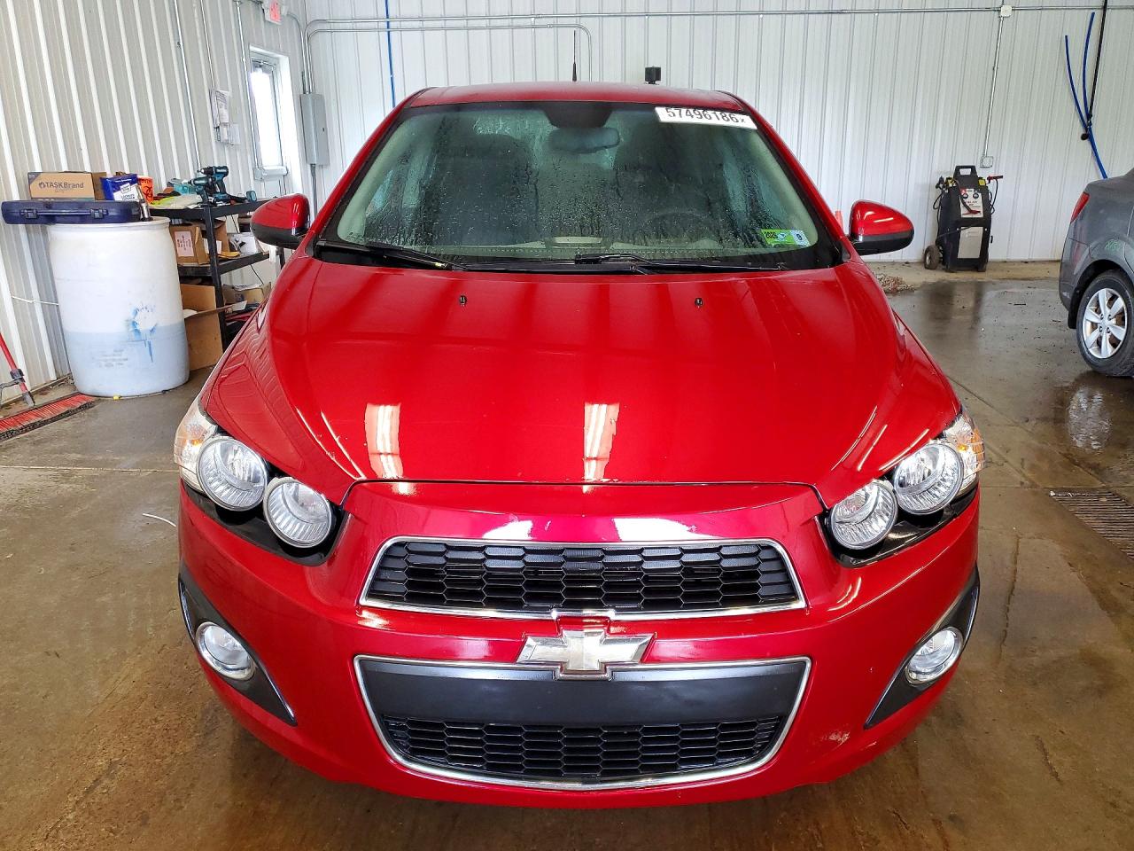 2012 Chevrolet Sonic Lt Red vin: 1G1JC5SH4C4209968