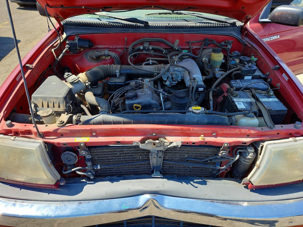 1999 Toyota Tacoma Base Red vin: 4TANL42N5XZ557999