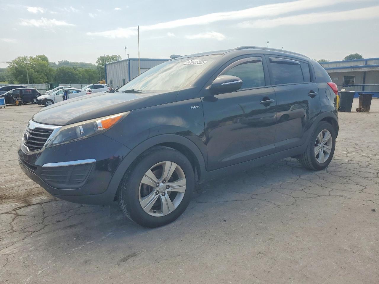 2011 Kia Sportage Lx Black vin: KNDPBCA22B7077764