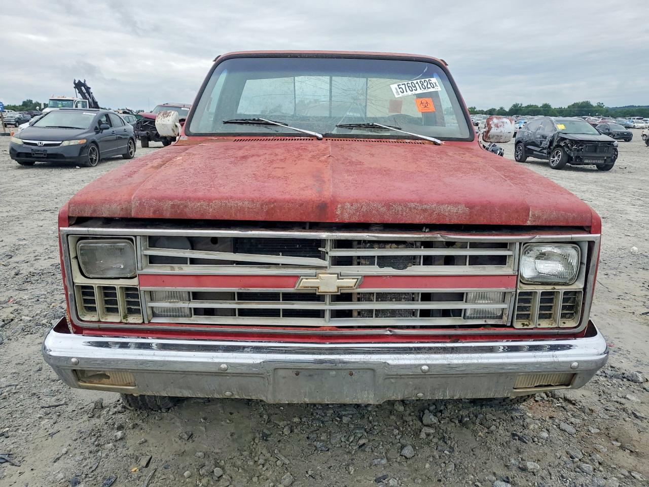 1982 Chevrolet C20 Красный vin: 1GCGC24M6CS186036