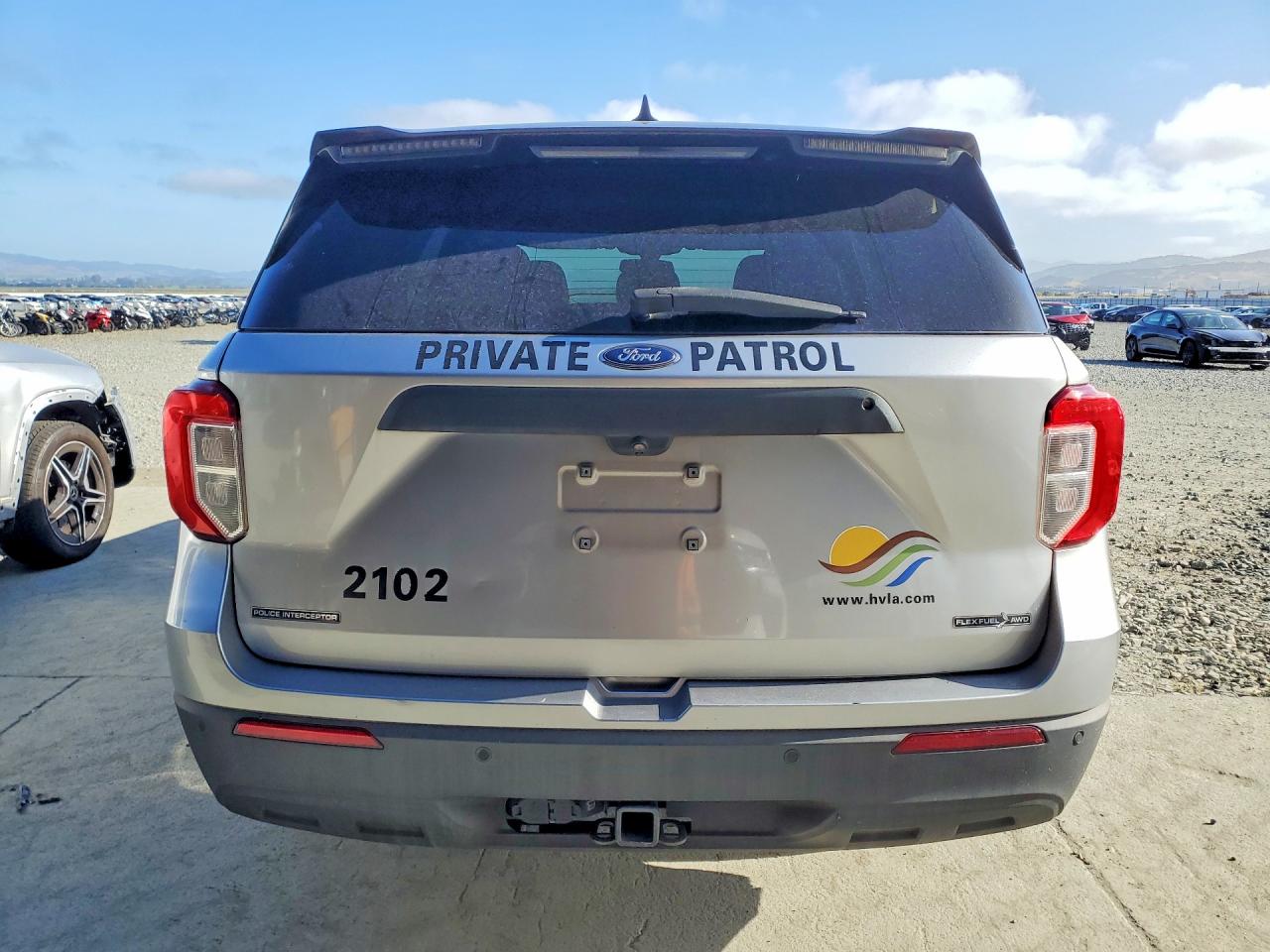 2021 Ford Explorer Police Interceptor Silver vin: 1FM5K8AB4MGA65652