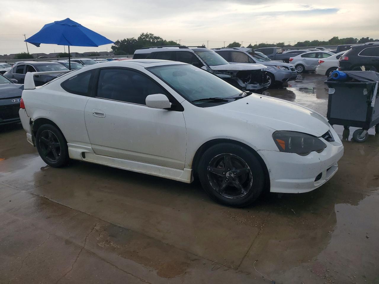 2004 Acura Rsx White vin: JH4DC548X4S005740