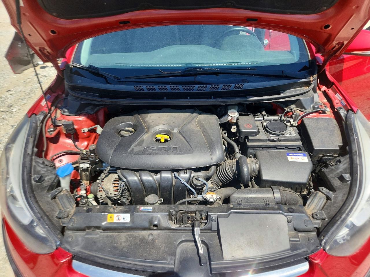 2014 Hyundai Elantra Sport Red vin: KMHDH4AH4EU174252