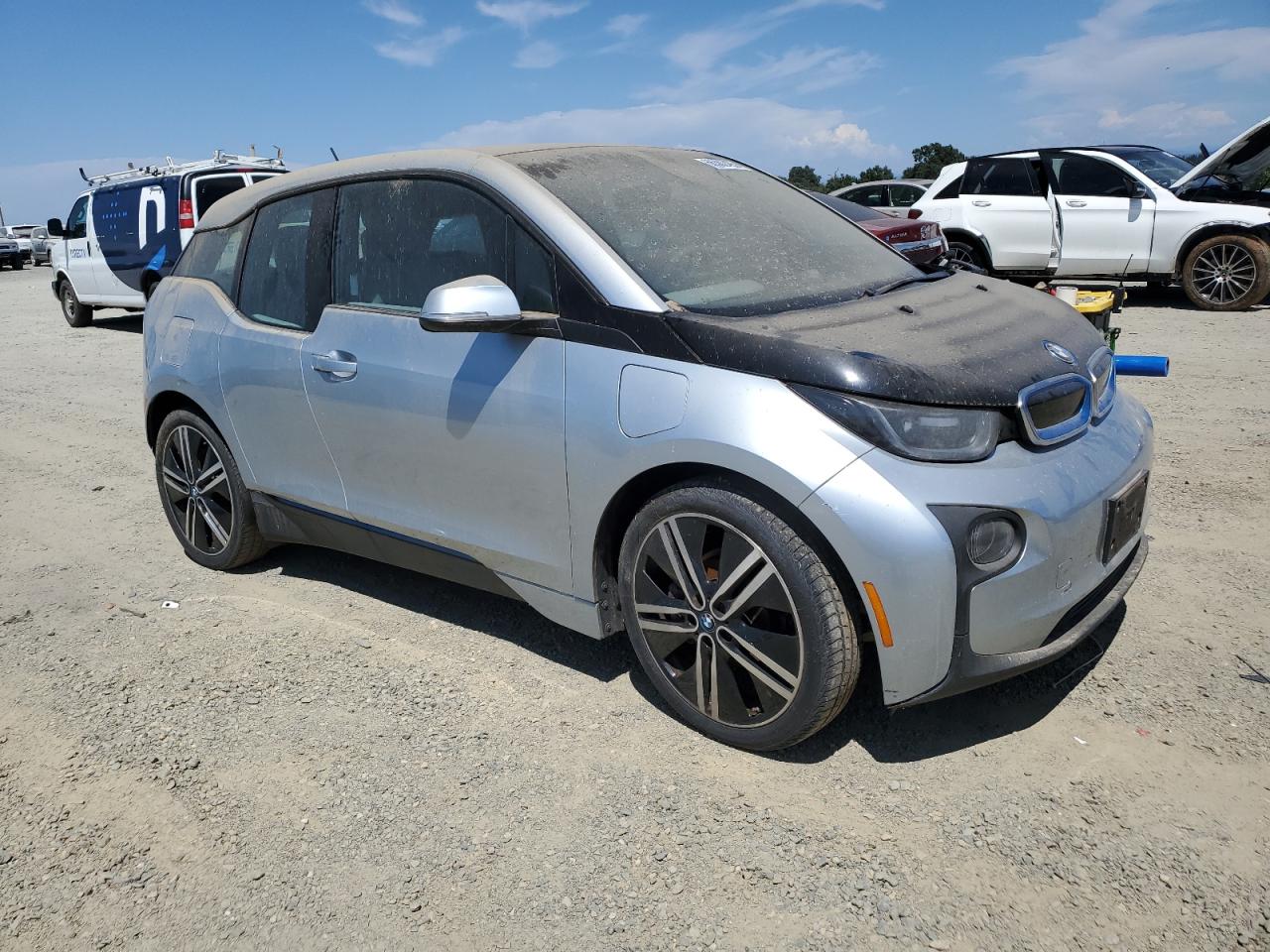 2014 Bmw I3 Rex   Silver vin: WBY1Z4C54EV274531