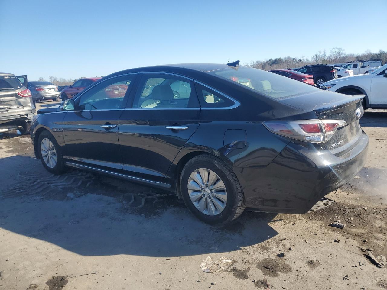 2017 Hyundai Sonata Hybrid Black vin: KMHE24L38HA067587