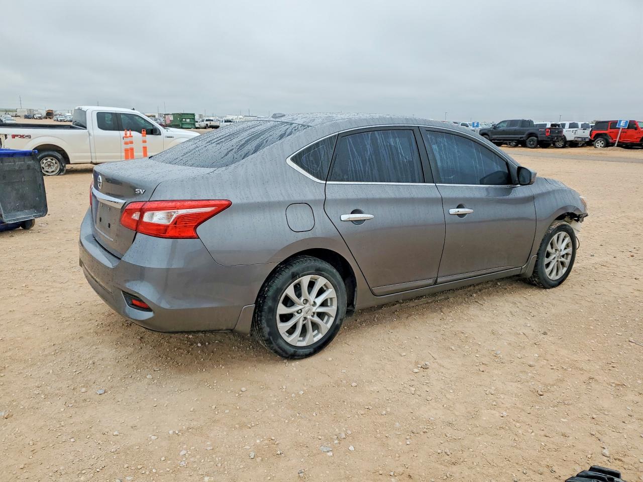 2019 Nissan Sentra Sv Gray vin: 3N1AB7AP3KY388078