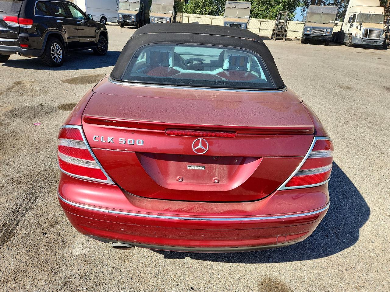 2004 Mercedes-benz Clk 500 Red vin: WDBTK75G14T005040