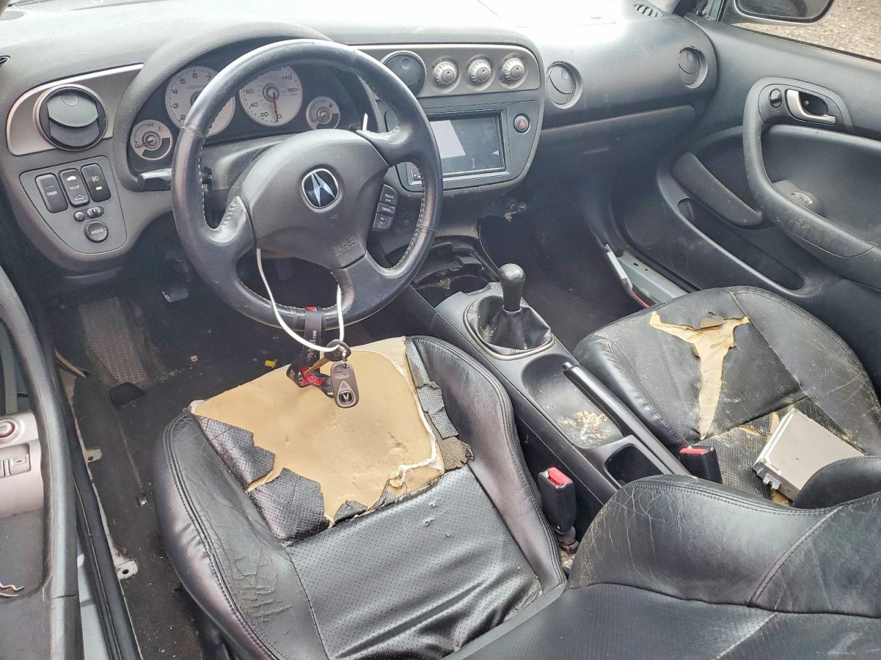 2004 Acura Rsx Silver vin: JH4DC538X4S006663