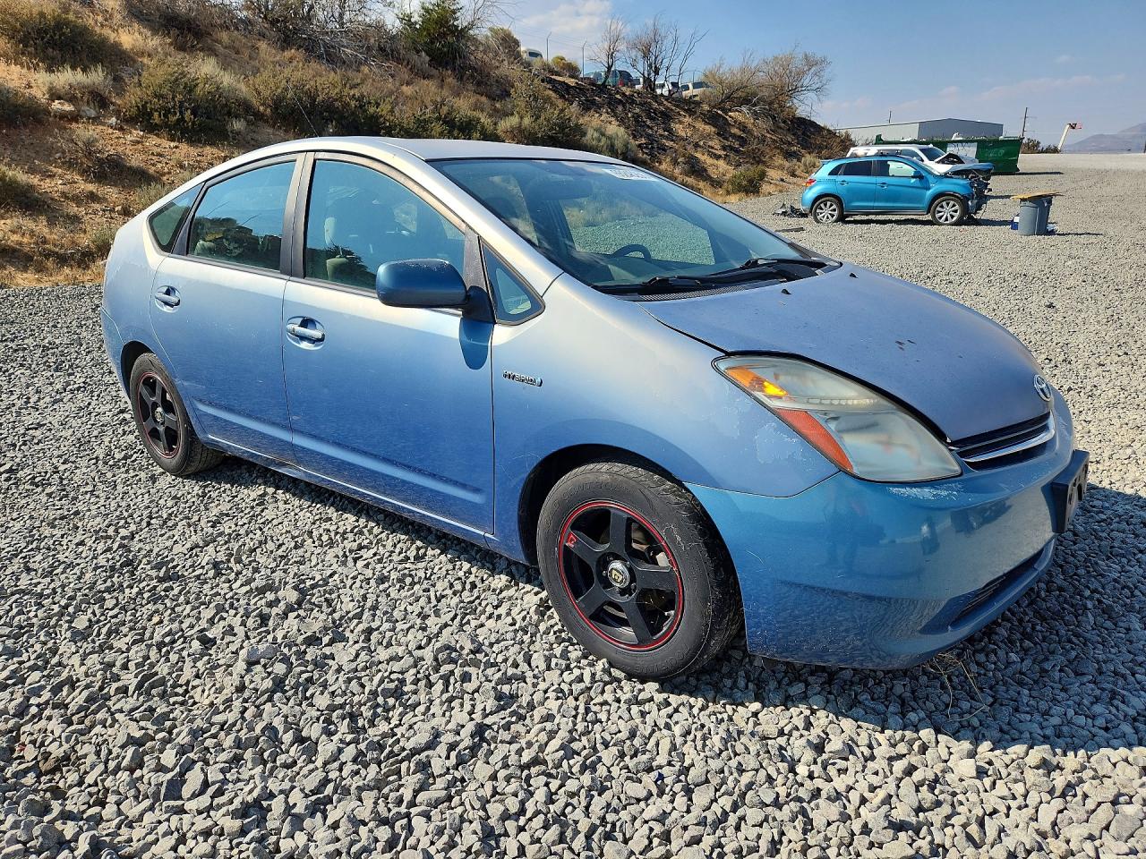 2007 Toyota Prius Base Blue vin: JTDKB20U877624759