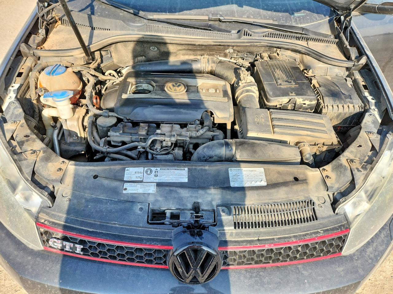2012 Volkswagen Gti Черный vin: WVWHD7AJXCW145720