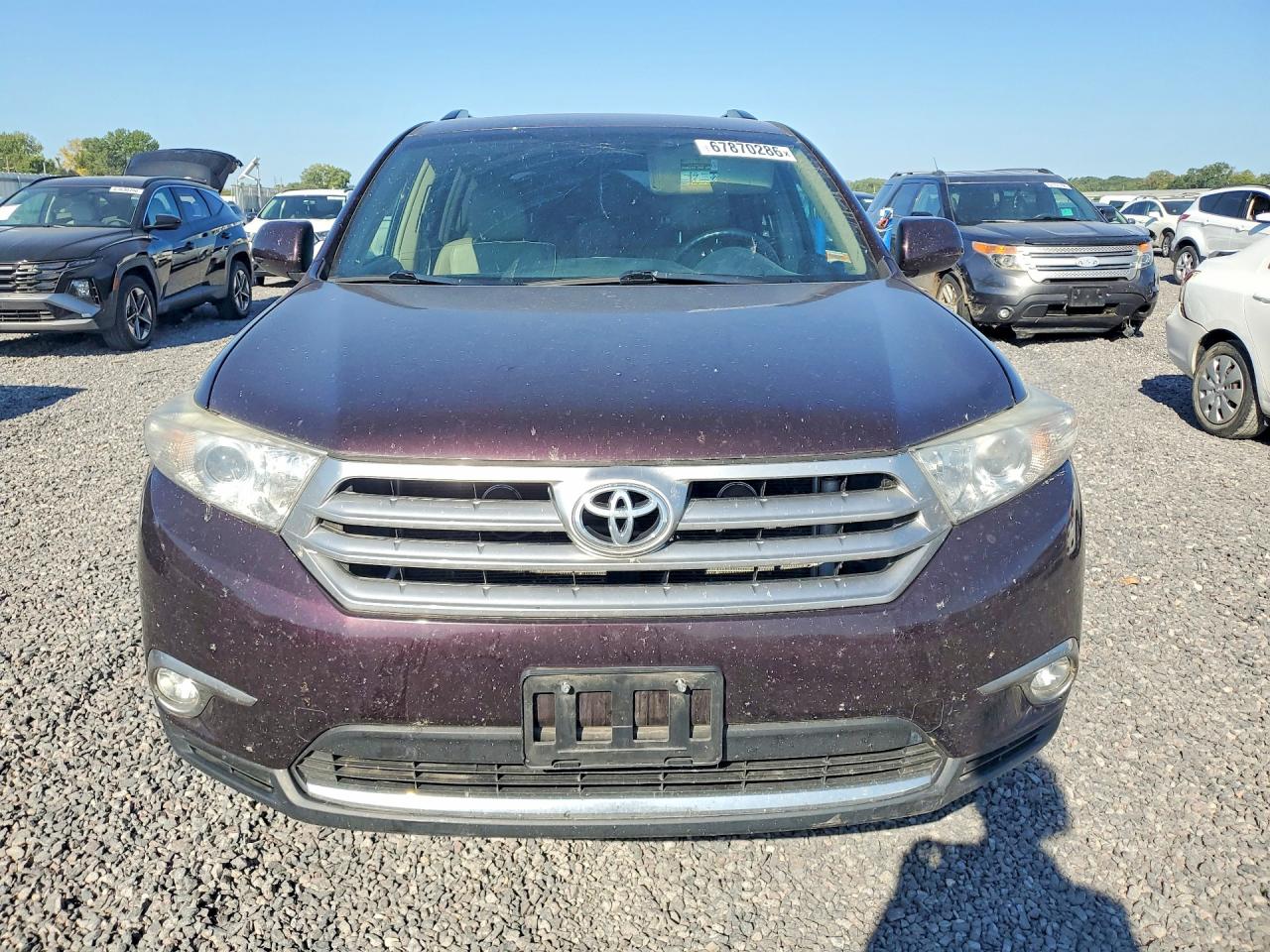 2013 Toyota Highlander Se Purple vin: 5TDBK3EH7DS226798