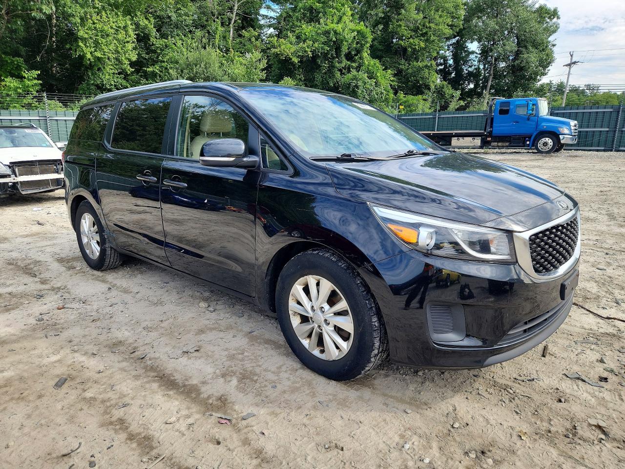 2015 Kia Sedona Lx Gray vin: KNDMB5C1XF6055882