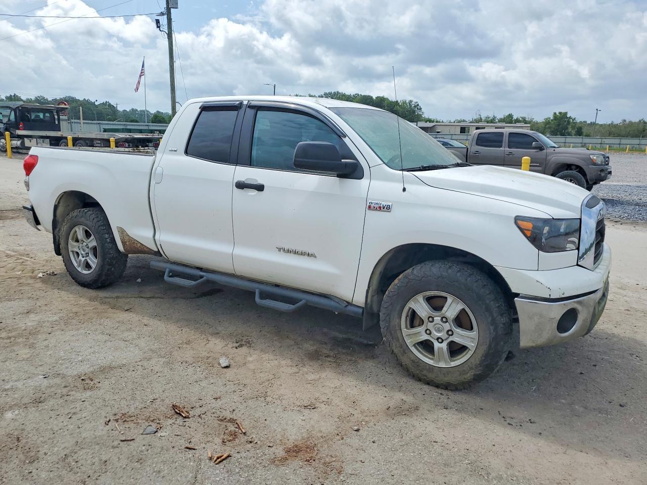 2009 Toyota Tundra Sr5 White vin: 5TFRV54129X073545
