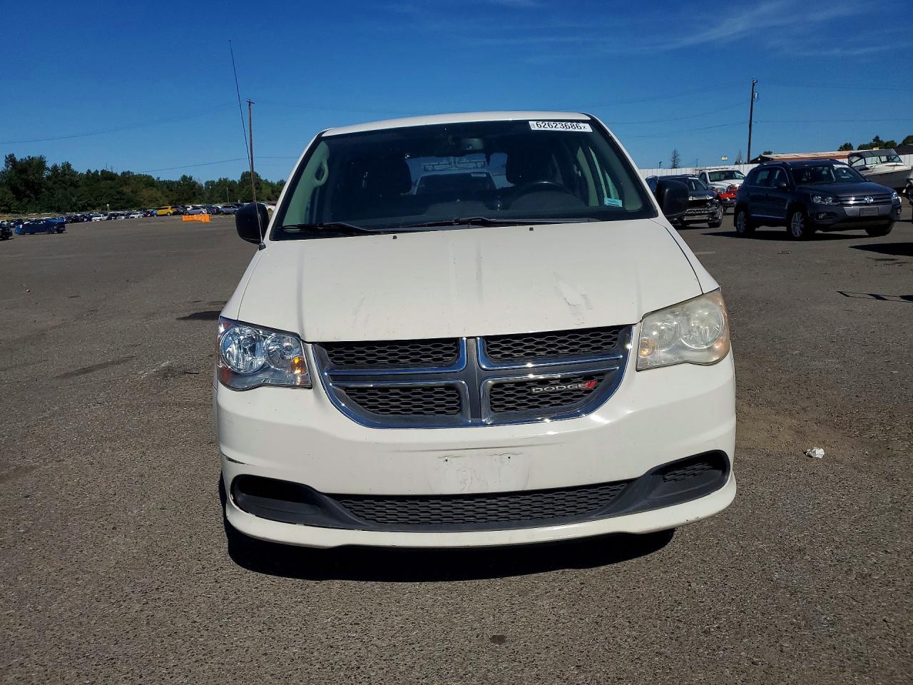 2013 Dodge Grand Caravan Se White vin: 2C4RDGBG2DR756486
