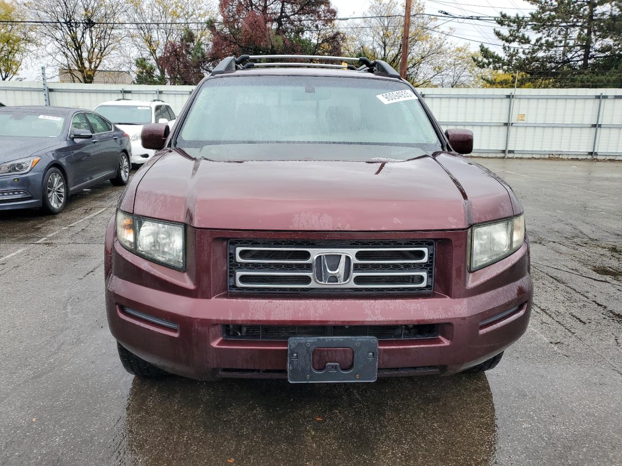 2008 Honda Ridgeline Rtl Burgundy vin: 2HJYK16578H518728