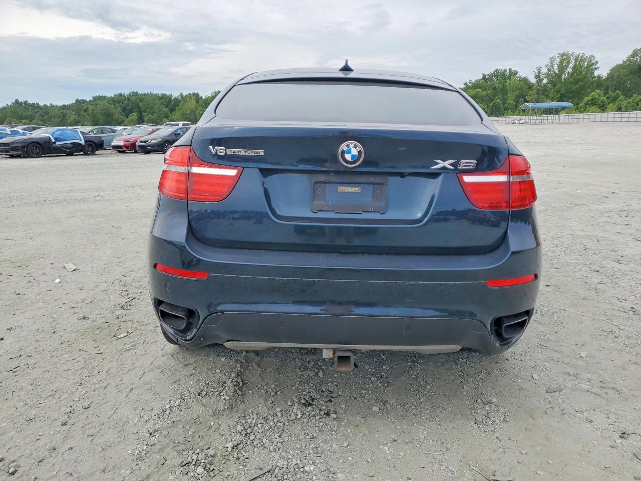 2014 Bmw X6 Xdrive50i Blue vin: 5UXFG8C58EL592800
