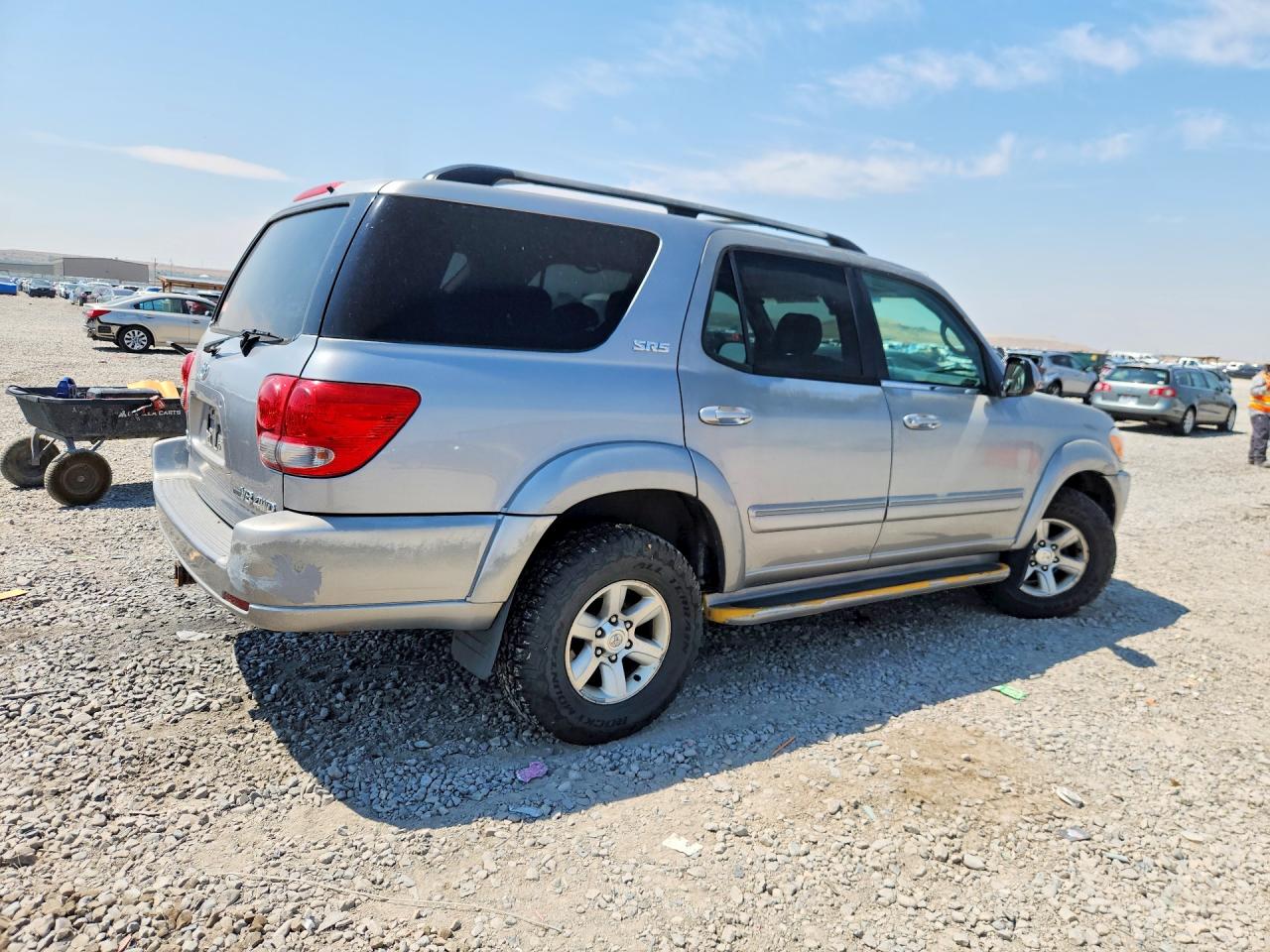 2006 Toyota Sequoia Sr5 Silver vin: 5TDBT44A06S260981