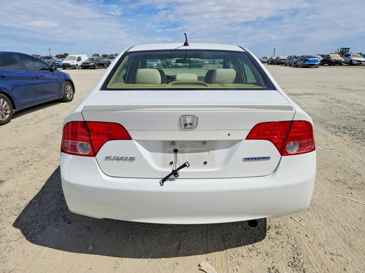 2006 Honda Civic Hybrid Белый vin: JHMFA36276S012983
