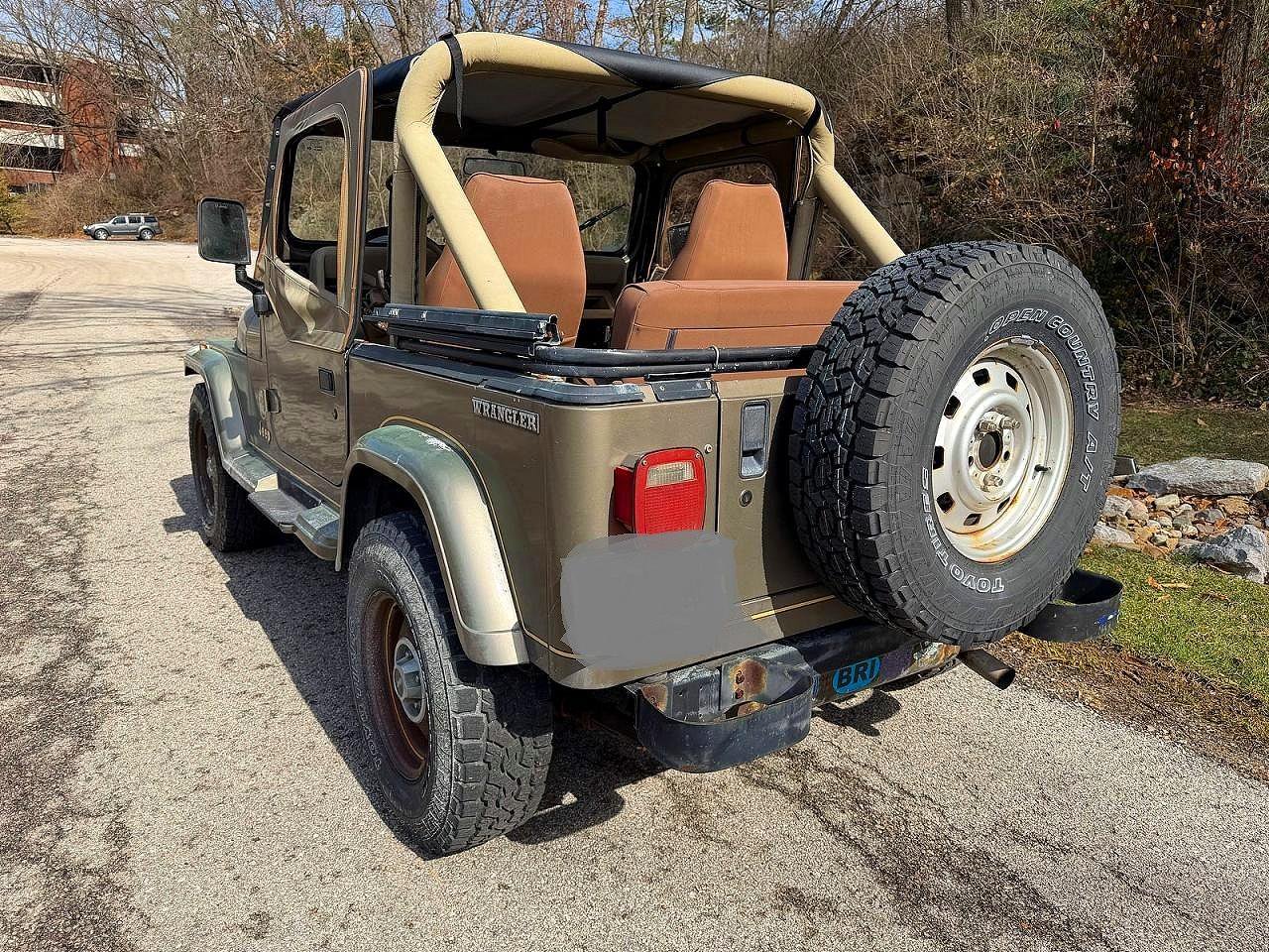1989 Jeep Wrangler / Yj Sahara Green vin: 2J4FY49T3KJ115751