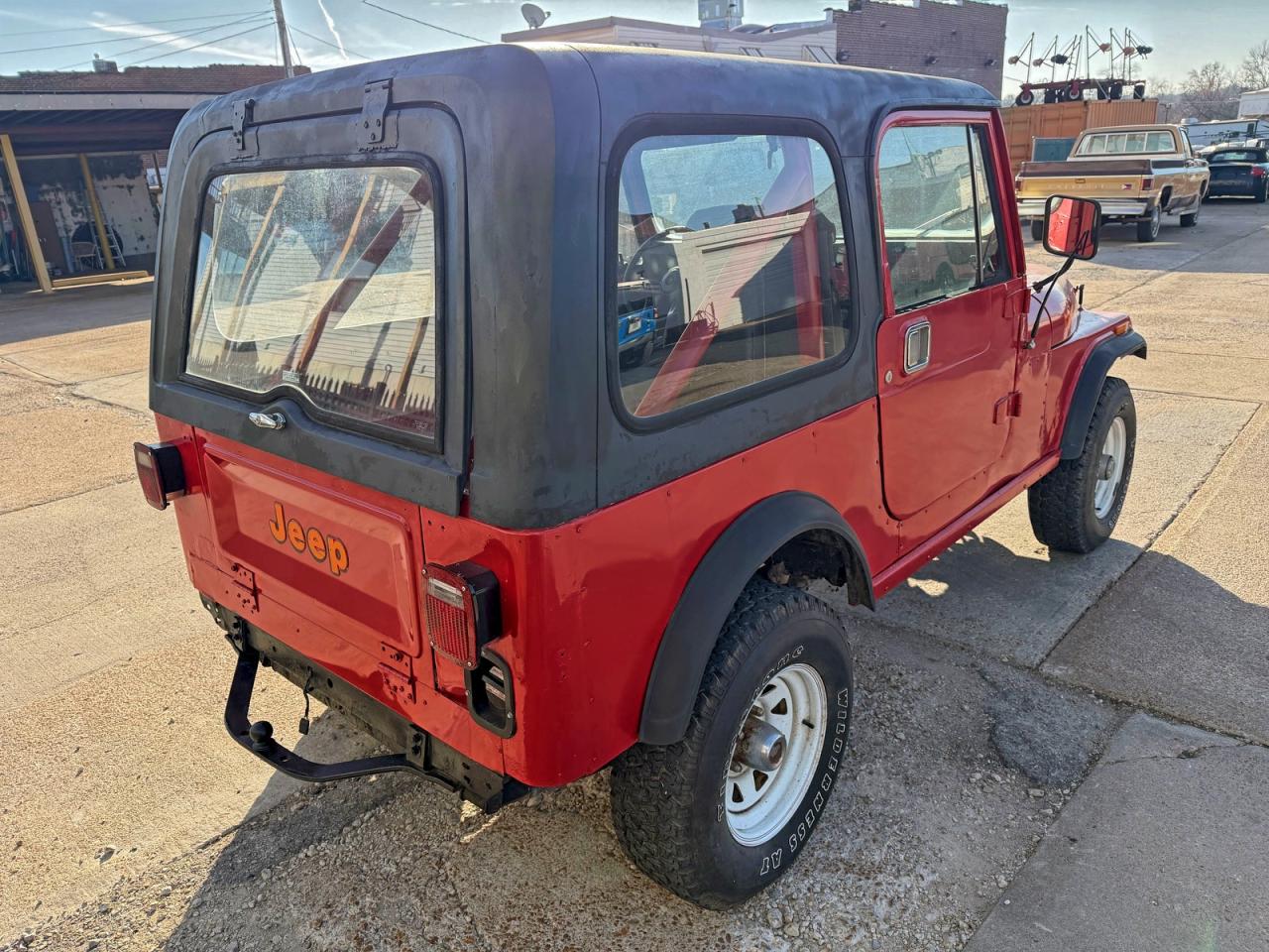 1985 Jeep Jeep Cj7 Red vin: 1JCCF87A1FT034351