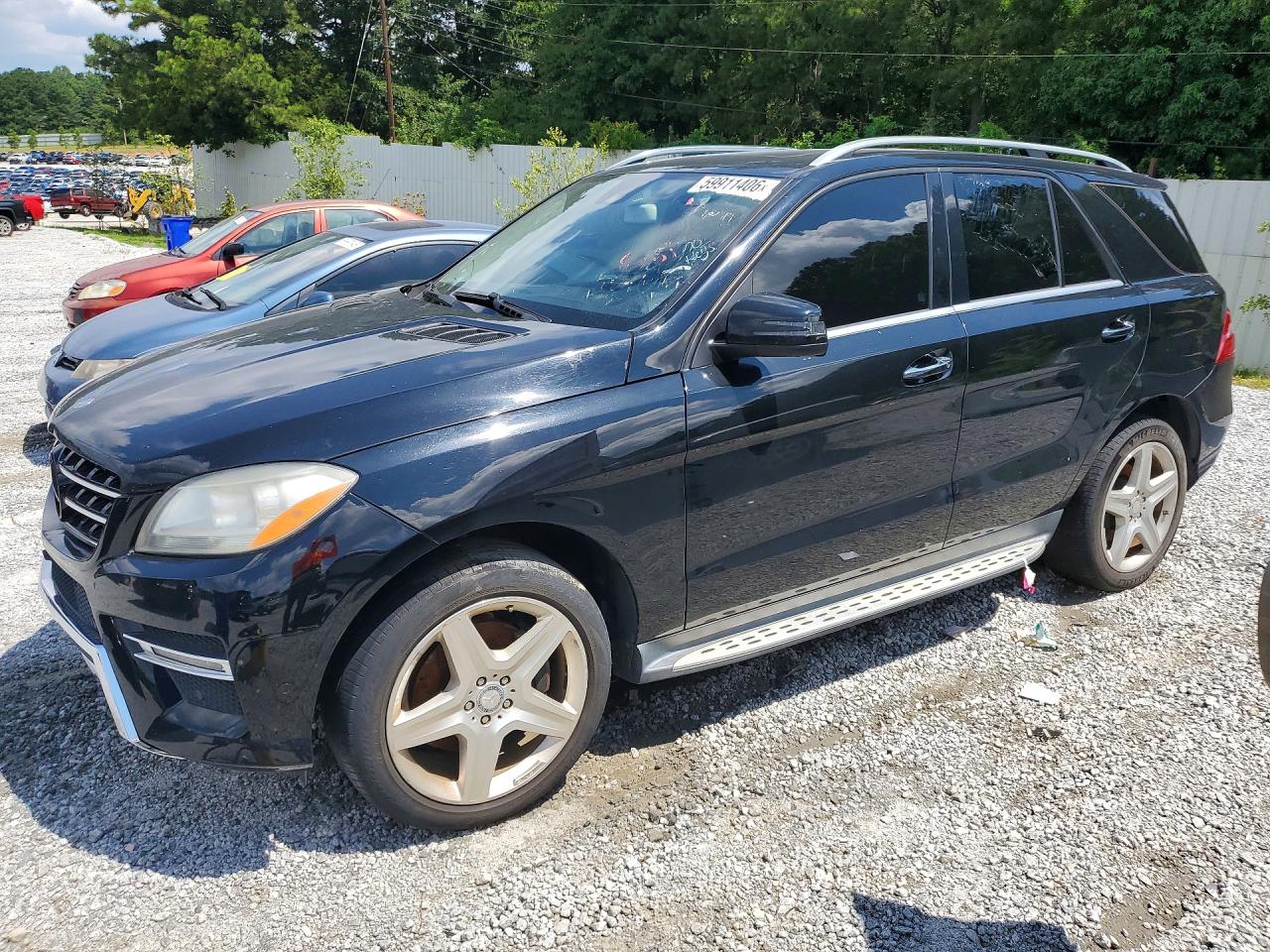 2015 Mercedes-benz Ml 400 4matic Black vin: 4JGDA5GB7FA482905