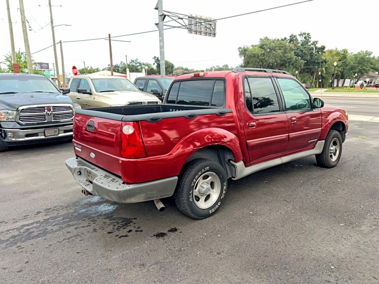 2002 Ford Explorer Sport Trac Red vin: 1FMZU67E82UD54730