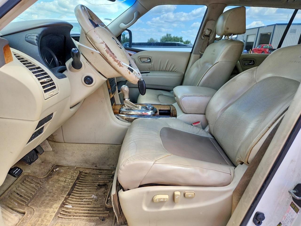 2011 Infiniti Qx56 Base White vin: JN8AZ2NE6B9004602