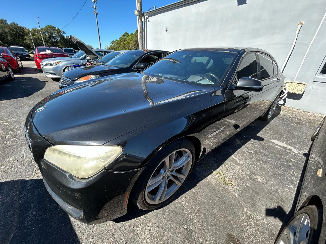 2014 Bmw 750 Li Black vin: WBAYE8C5XED134439