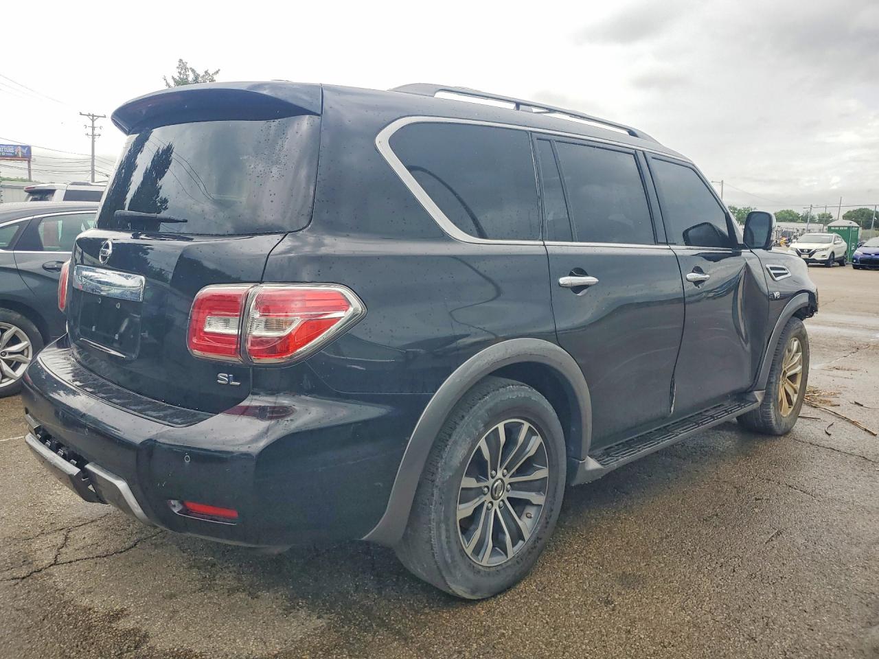 2019 Nissan Armada Sl Black vin: JN8AY2NDXK9093097