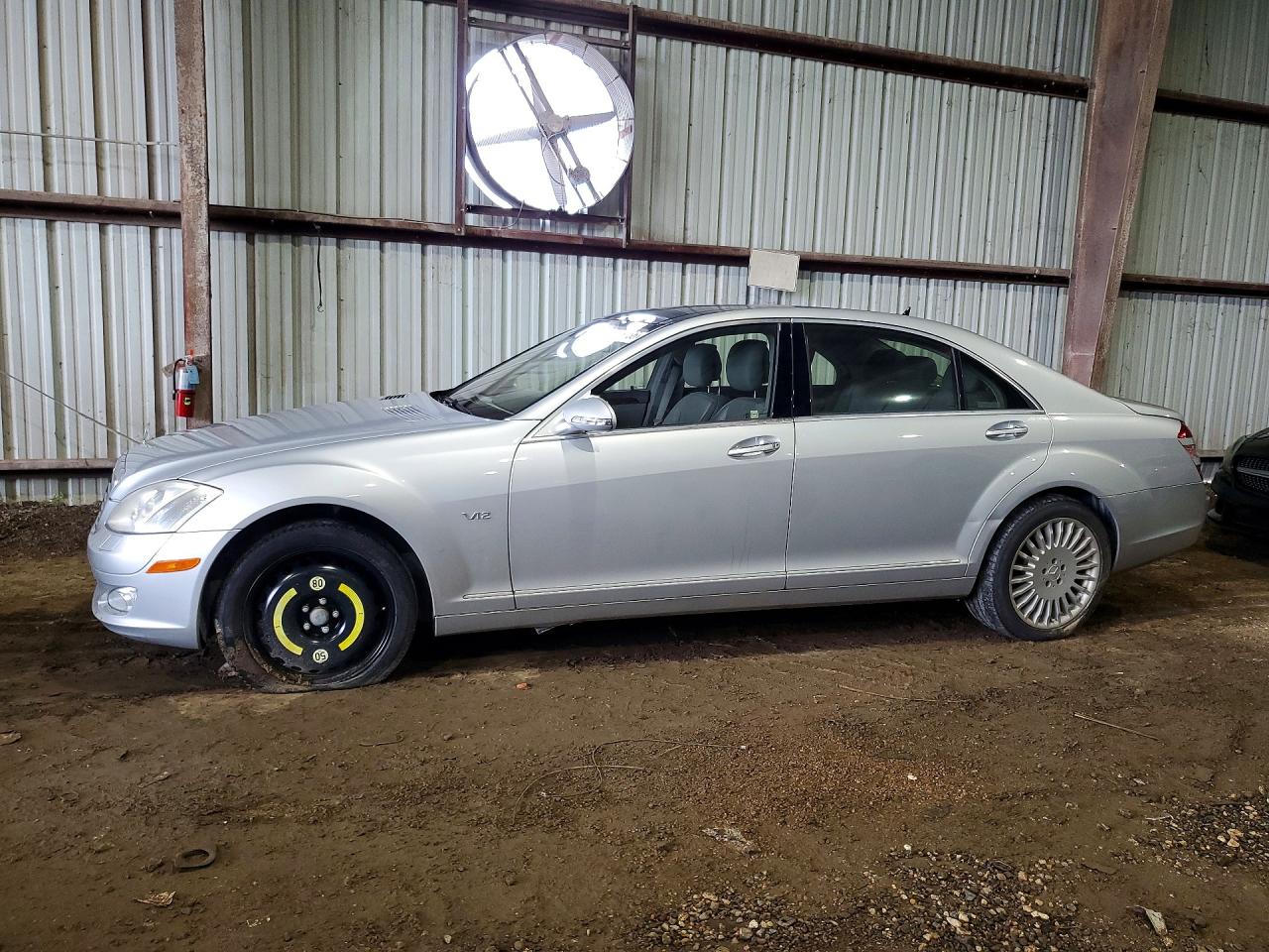 2007 Mercedes-benz S 600 Silver vin: WDDNG76X87A089759