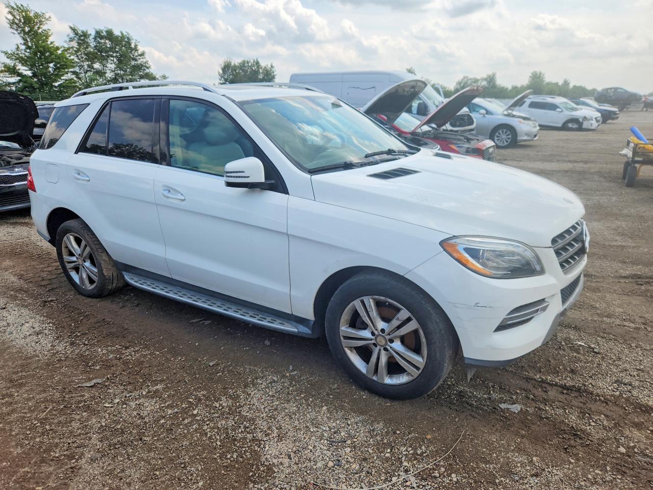 2014 Mercedes-benz Ml 350 Bluetec White vin: 4JGDA2EB9EA356934
